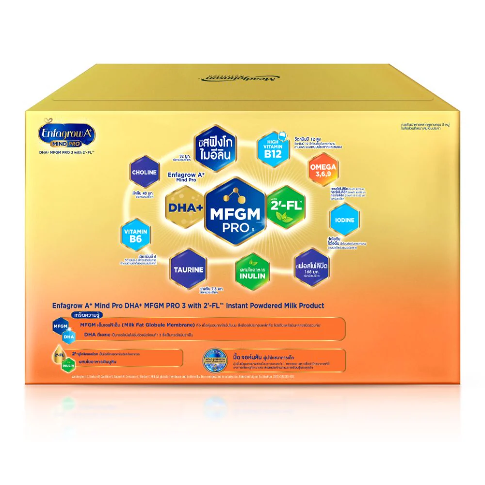 นมผง เอนฟาโกร เอพลัส มายด์โปร สูตร3 ชนิดจืด (3400 กรัม) Enfagrow A+ MindPro Stage3 Plain (3400 g) - Image 4