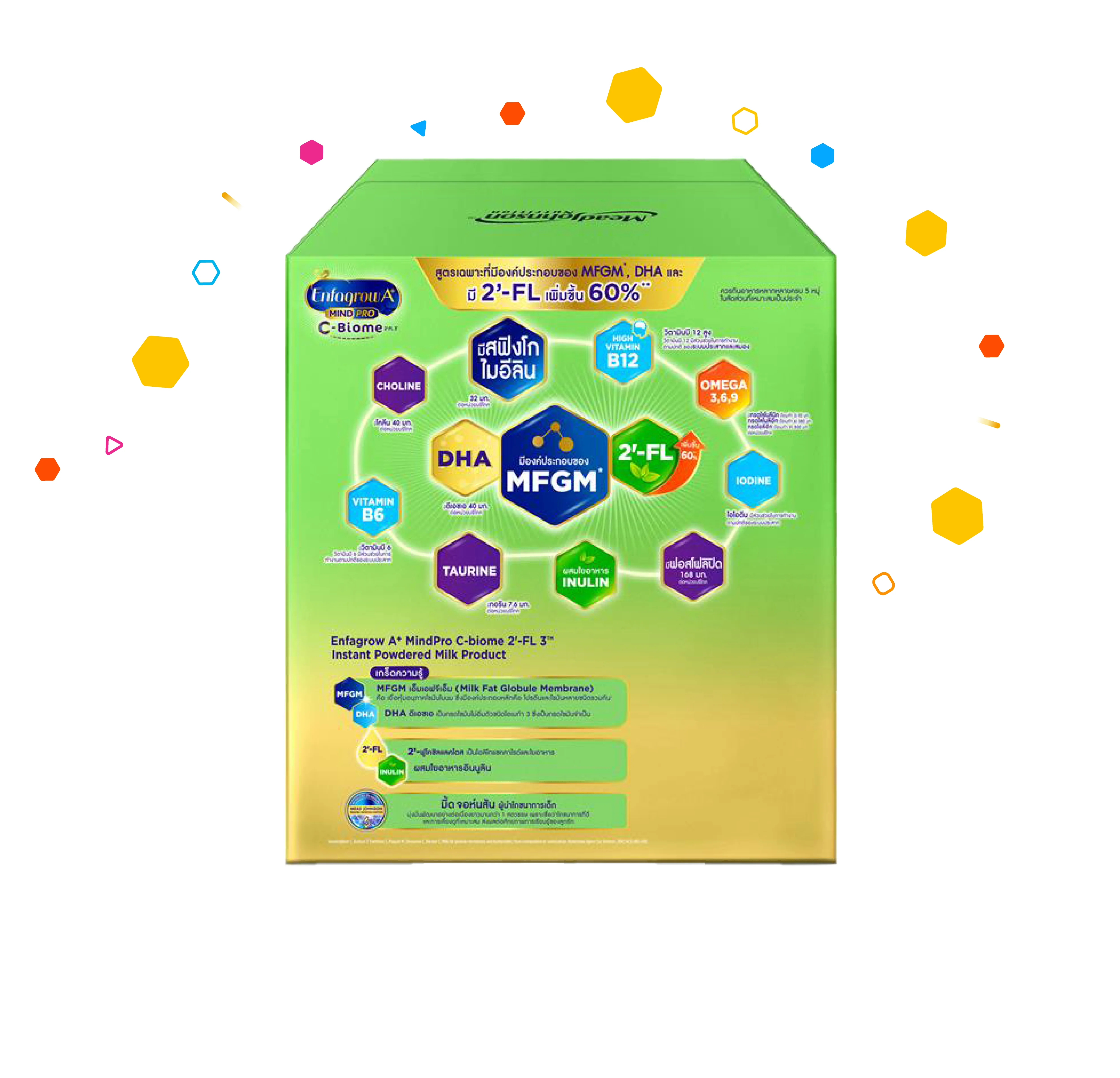 นมผง เอนฟาโกร เอพลัส ซี-ไบโอม สูตร3 (1425 กรัม) Enfagrow A+ MindPro C-Biome Stage3 (1425 g) - Image 4