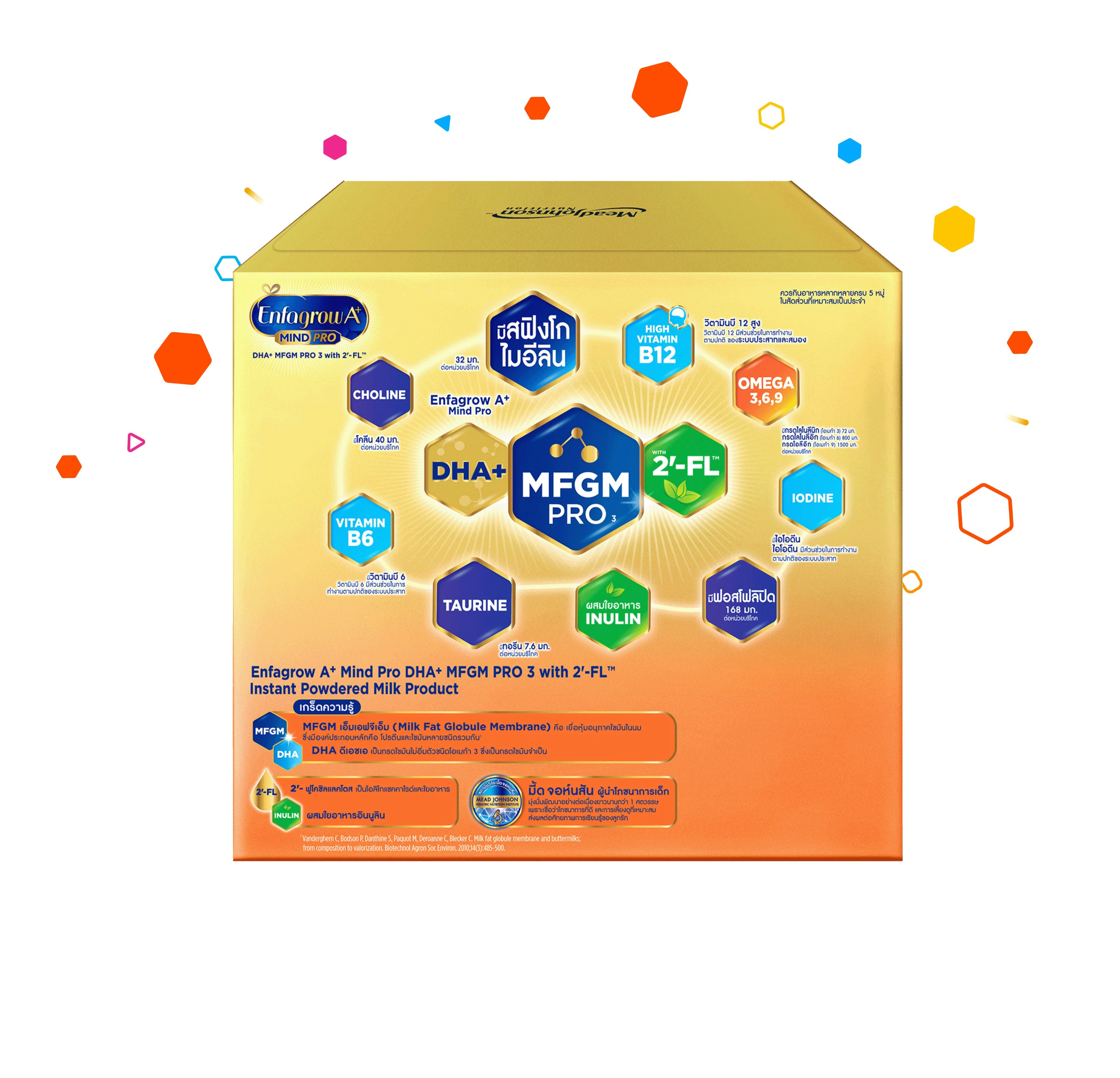 นมผง เอนฟาโกร เอพลัส มายด์โปร สูตร3 ชนิดจืด (2550 กรัม) Enfagrow A+ MindPro Stage3 Plain (2550 g) - Image 4